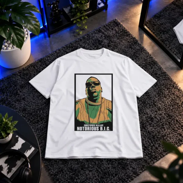 تیشرت نوتوریوس بی‌آی‌جی طرح پرتره وینتیج (Notorious B.I.G.) کد 22188