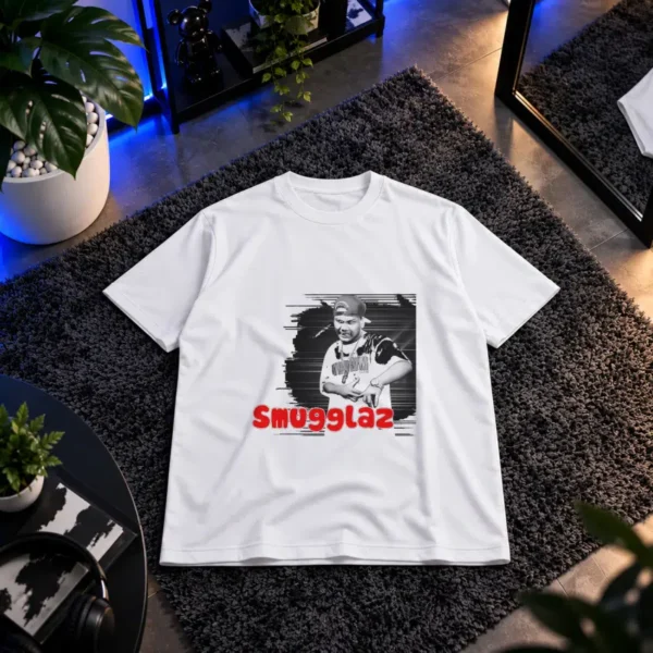 تیشرت رپر اسماگلاز طرح پرتره Smugglaz