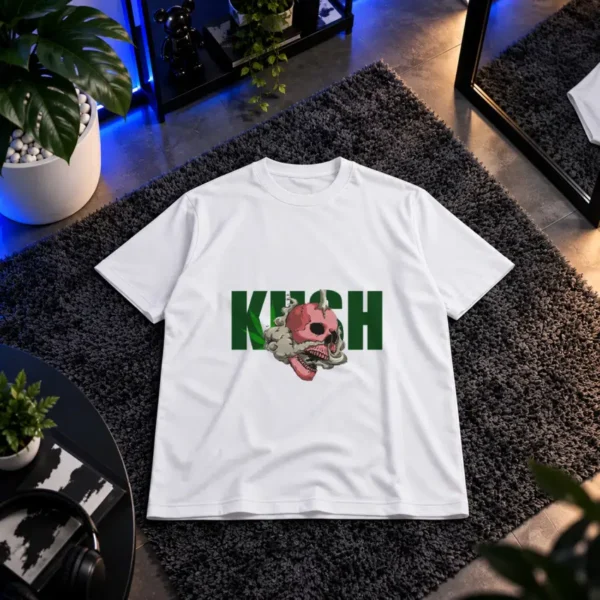 تیشرت جمجمه طرح ماری‌جوانا و تایپوگرافی Kush
