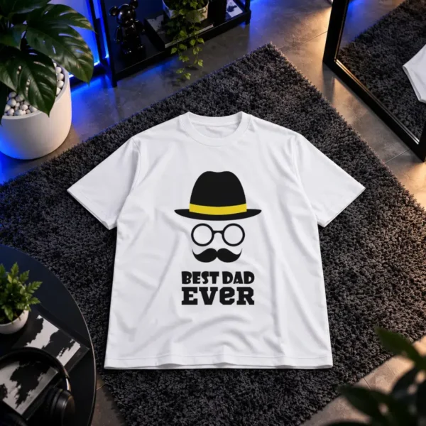 تیشرت بهترین پدر دنیا طرح تایپوگرافی Best Dad Ever کد 229