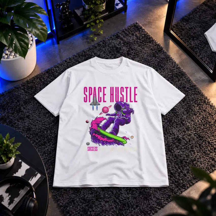 تیشرت فضانورد طرح تلاش فضایی (Space Hustle)