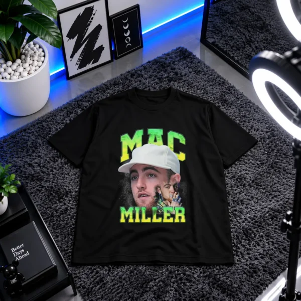 تیشرت مک میلر طرح پرتره (Mac Miller) کد 23475