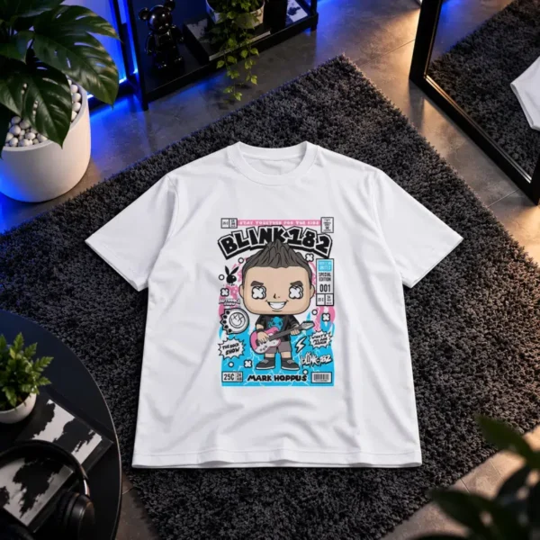 تیشرت گروه بلینک ۱۸۲ طرح مارک هاپوس (Blink-182) کد 23568