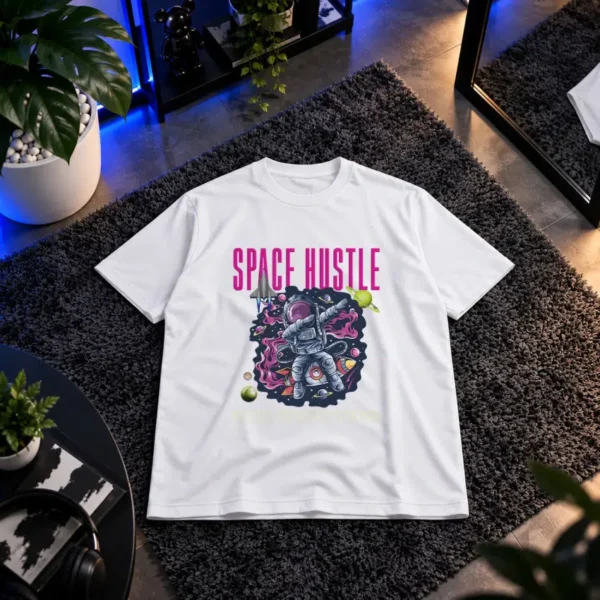 تیشرت فضانورد طرح تلاش فضایی (Space Hustle)