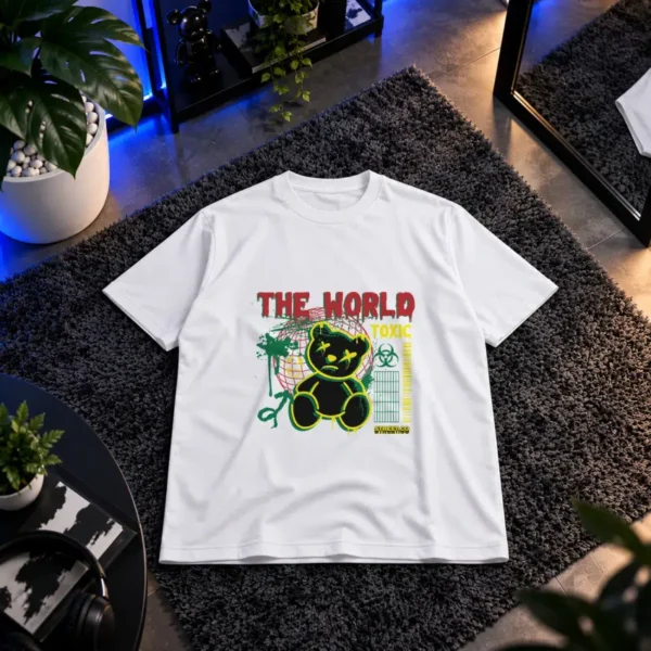 تیشرت خرس سمی طرح جهان آلوده (The World Is Toxic)