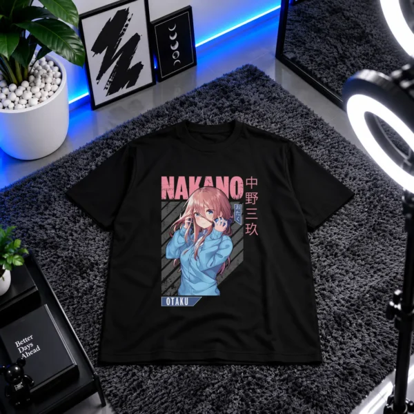 تیشرت انیمه طرح ناکانو آبی Otaku کد 23982