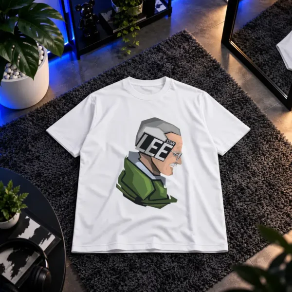 تیشرت مارول طرح پرتره کارتونی استن لی (Stan Lee)