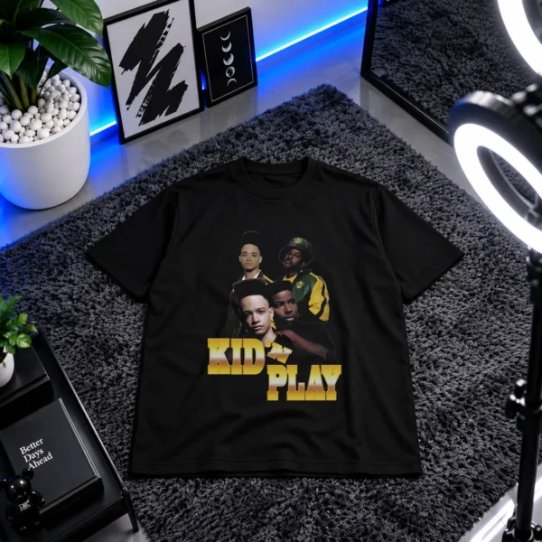 تیشرت کید اند پلی طرح پرتره (Kid 'n Play) کد 25346