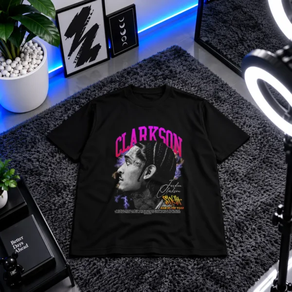 تیشرت جردن کلارکسون طرح پرتره (Jordan Clarkson) کد 25362