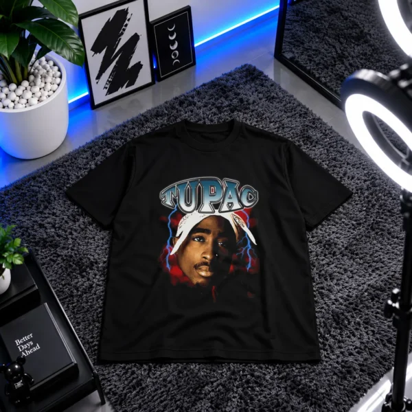 تیشرت توپاک طرح پرتره (Tupac Shakur) کد 25363