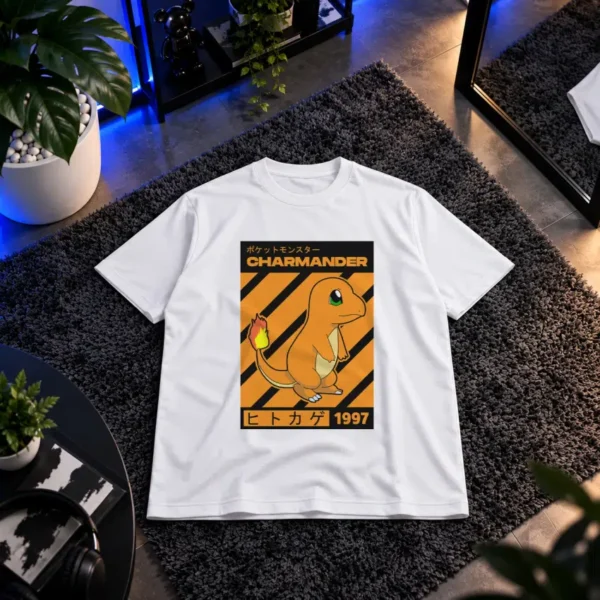 تیشرت پوکمون طرح چارمندر پوستر ژاپنی (Charmander) کد 25612
