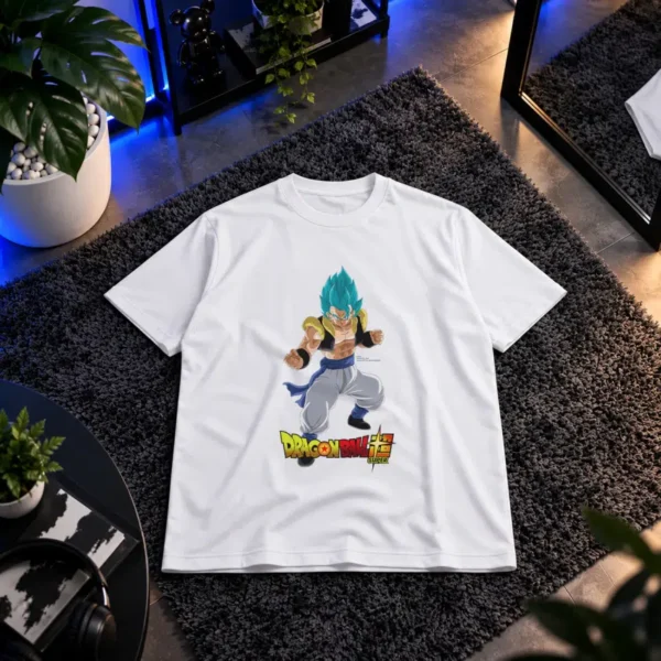 تیشرت انیمه دراگون بال طرح گوگتا بلو (Gogeta Blue)