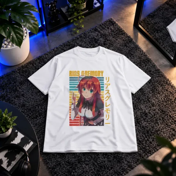 تیشرت انیمه طرح ریاس گرموری رترو (Rias Gremory) کد 26690