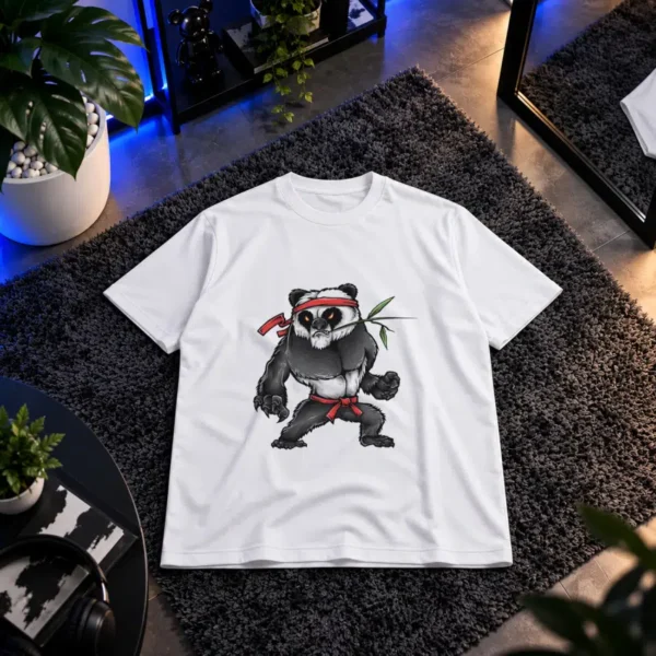 تیشرت پاندا رزمی‌کار طرح کاراته (Martial Arts) کد 273