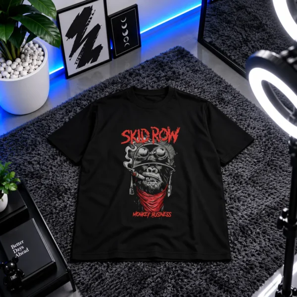 تیشرت میمون طرح Skid Row Monkey Business کد 27602