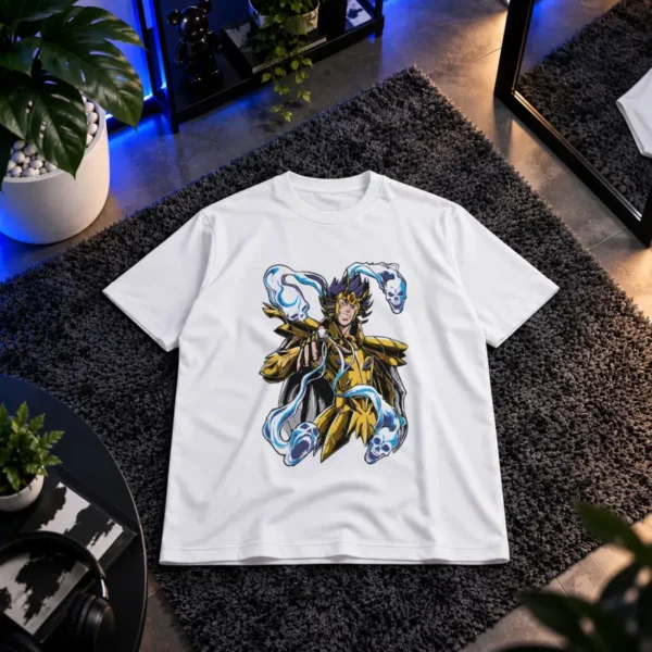 تیشرت انیمه سنت سیا طرح زره طلایی (Saint Seiya)