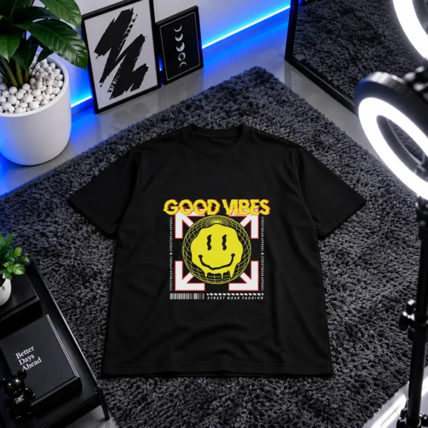 تیشرت حال خوب طرح Good Vibes کد 28696