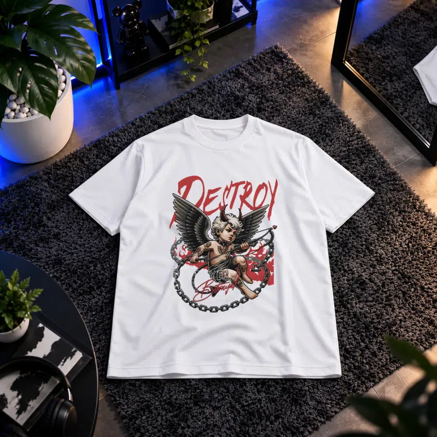 تیشرت شیطان طرح Destroy کد 3079
