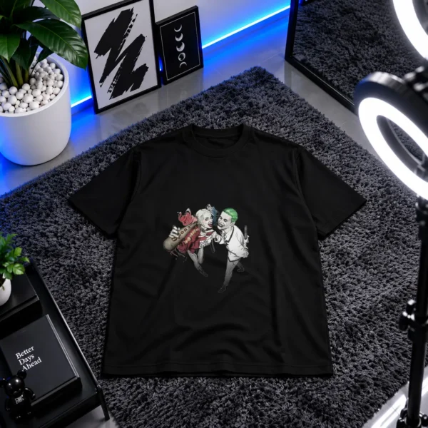 تیشرت دی‌سی طرح جوکر و هارلی کویین (Joker & Harley Quinn) کد 3103