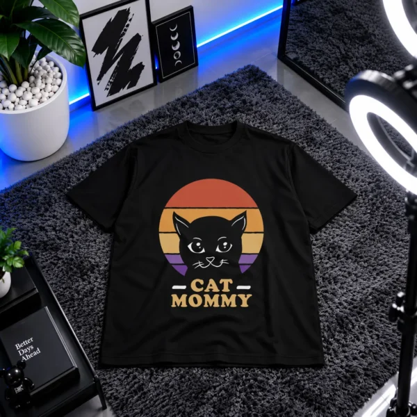 تیشرت گربه طرح Cat Mommy کد 32363