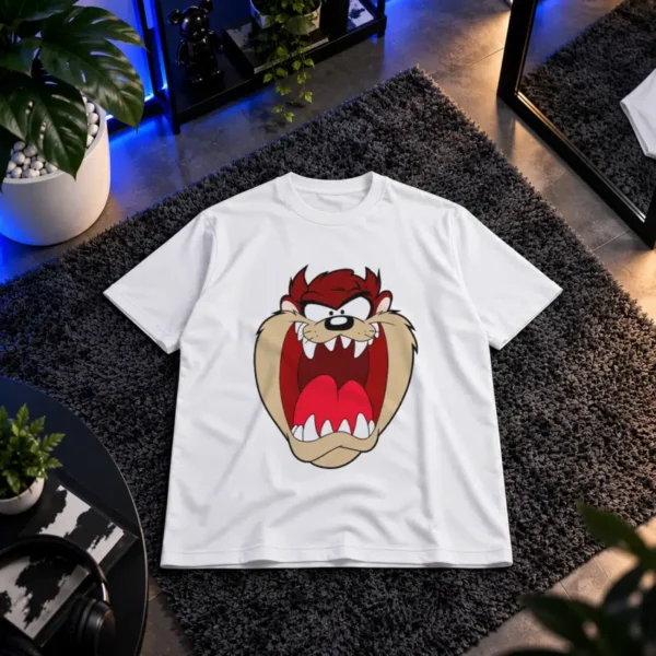 تیشرت لونی تونز طرح تاز خشمگین (Tasmanian Devil) کد 3389