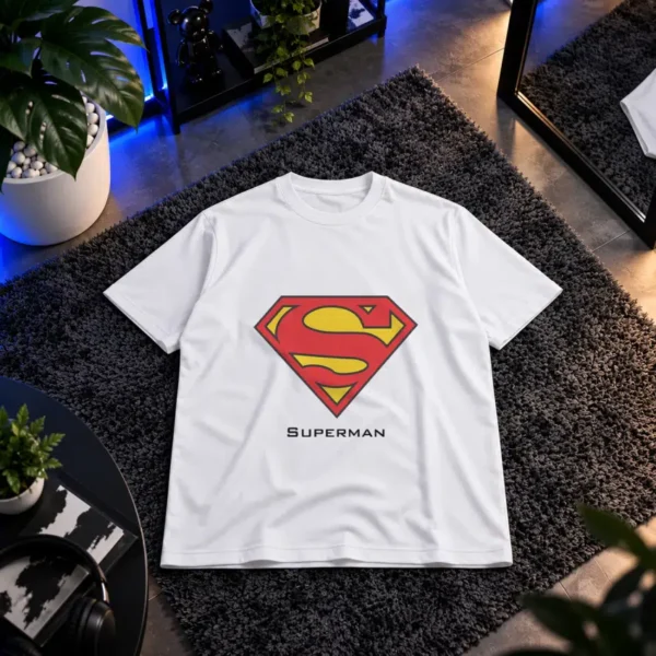 تیشرت سوپرمن طرح لوگوی کلاسیک (Superman) کد 3401