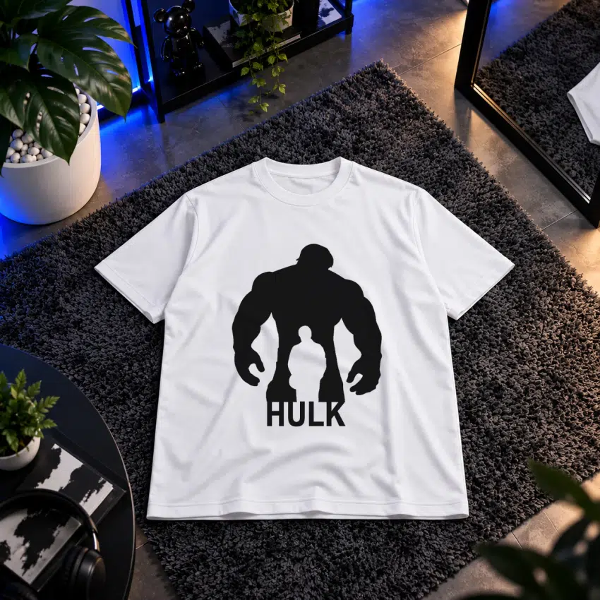 تیشرت مارول طرح هالک سیلوئت (Hulk)