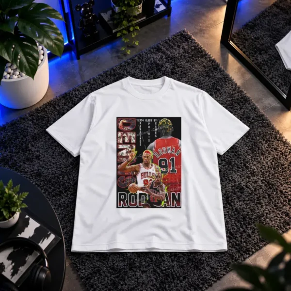تیشرت بسکتبال طرح دنیس رادمن (Dennis Rodman) کد 3650