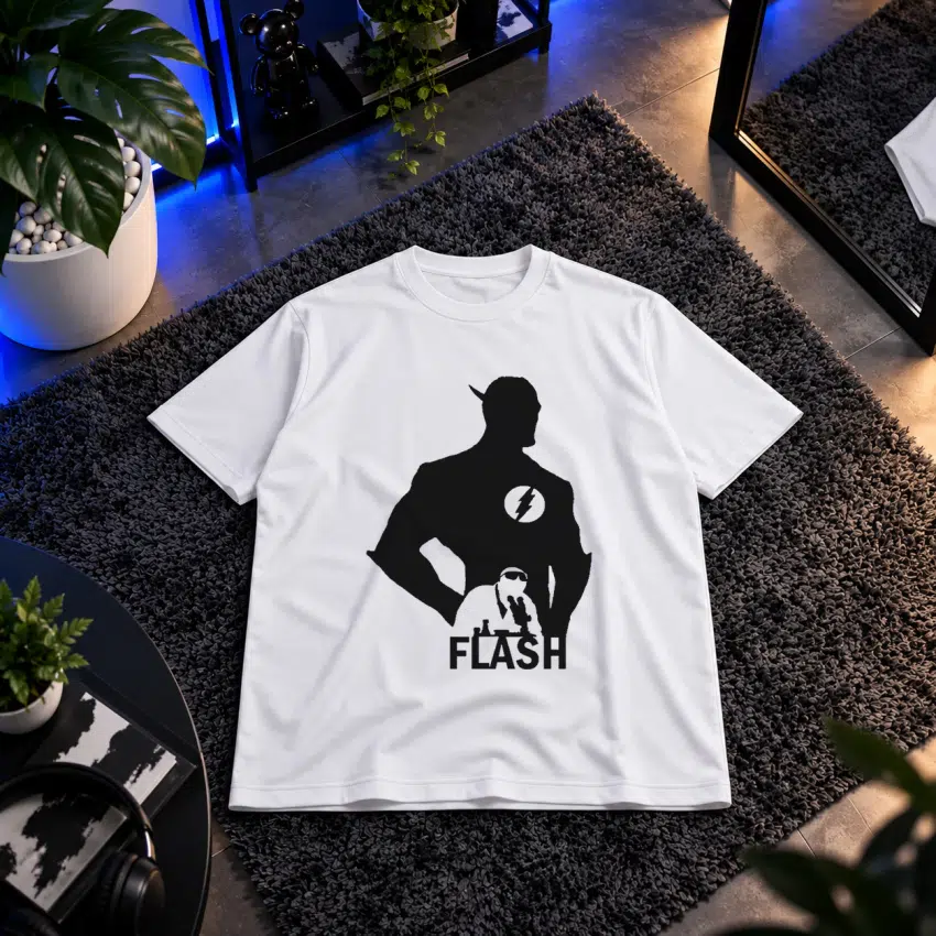 تیشرت دی‌سی طرح سیلوئت فلش (The Flash) کد 3668