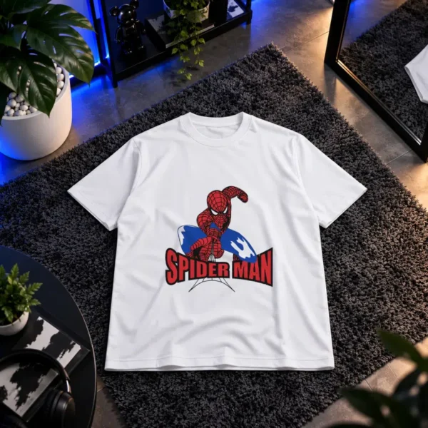 تیشرت مرد عنکبوتی طرح لوگوی کلاسیک (Spider-Man) کد 3915