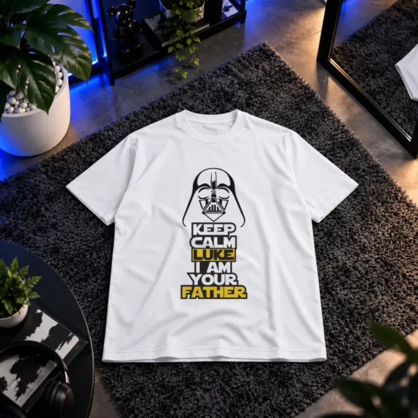 تیشرت دارث ویدر طرح Keep Calm Lucky I Am Your Father