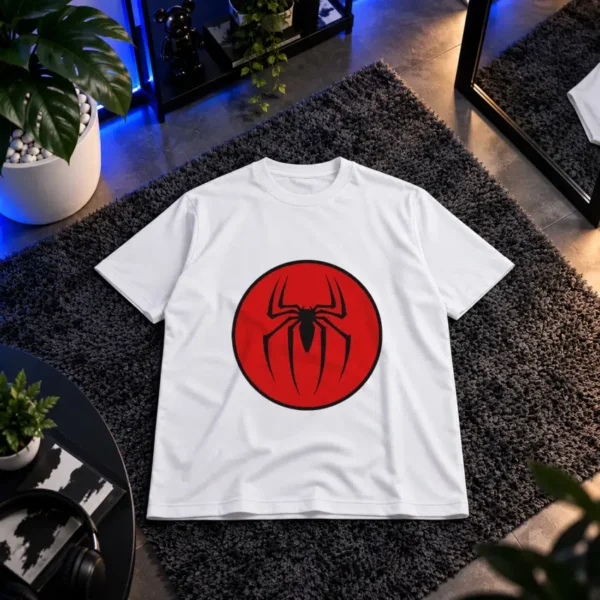 تیشرت مرد عنکبوتی طرح لوگو قرمز دایره (Spider-Man)