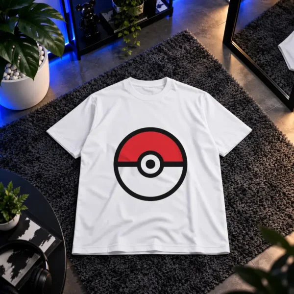 تیشرت پوکمون طرح پوکبال مینیمال (Poké Ball)