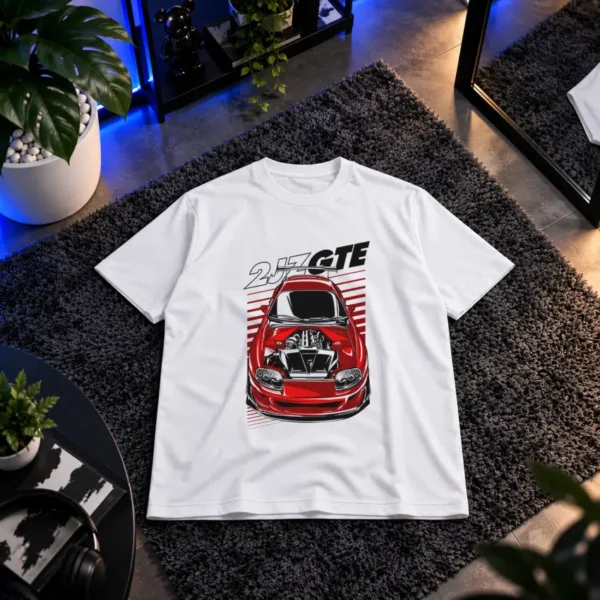 تیشرت تویوتا سوپرا طرح موتور 2JZ-GTE