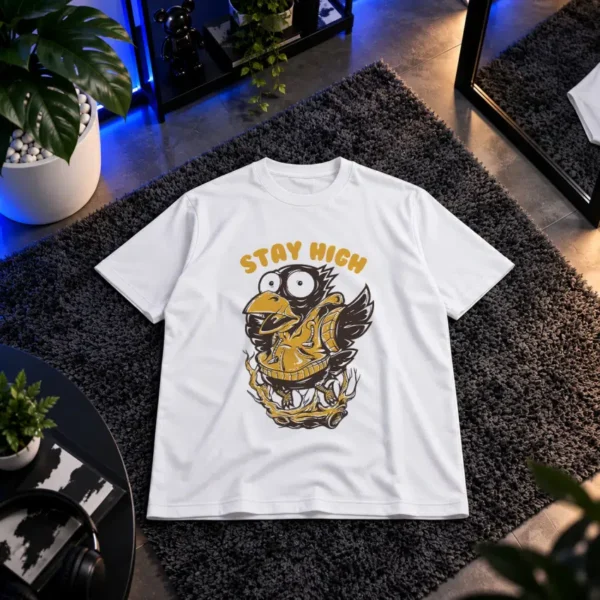 تیشرت عقاب طرح Stay High وینتیج