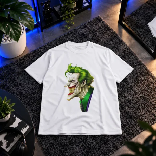 تیشرت جوکر طرح پرتره خندان سبز (Joker) کد 5209