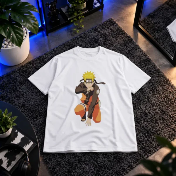 تیشرت انیمه ناروتو طرح ناروتو اوزوماکی در نبرد