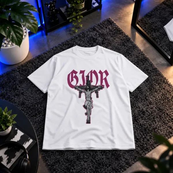 تیشرت گانز ان روزز طرح صلیب و اسلحه (Guns N’ Roses)
