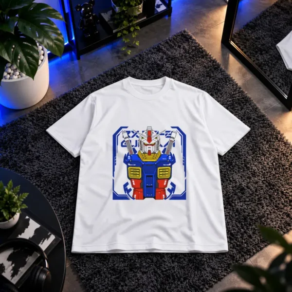 تیشرت انیمه گاندام طرح ربات کلاسیک (Gundam) کد 555