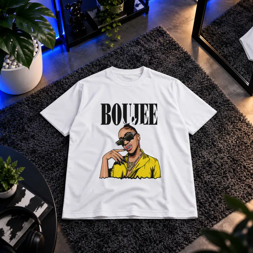 تیشرت دختر استریت‌ویر طرح Boujee کد 5559
