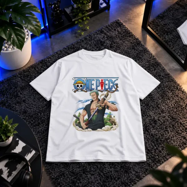 تیشرت انیمه وان پیس طرح زورو شمشیرزن (Roronoa Zoro)