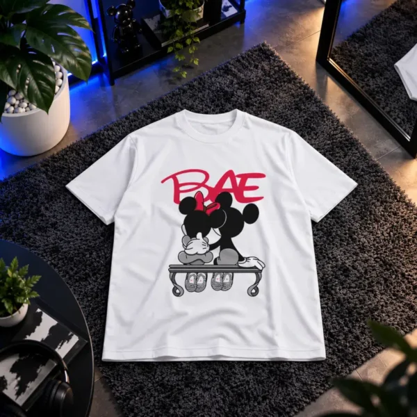 تیشرت میکی و مینی موس عاشقانه طرح Bae