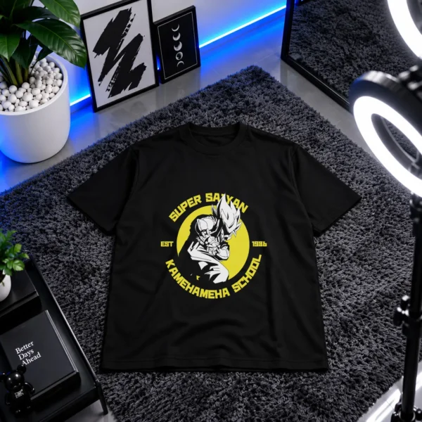 تیشرت طرح سوپر سایان کامهمها اسکول کد 5686