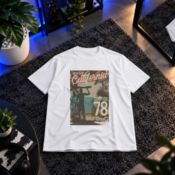 تیشرت ساحل کالیفرنیا طرح Surf Co 1978 کد 5888