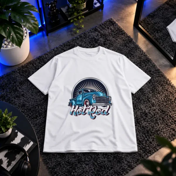 تیشرت ماشین کلاسیک طرح هات رود (Hot Rod)