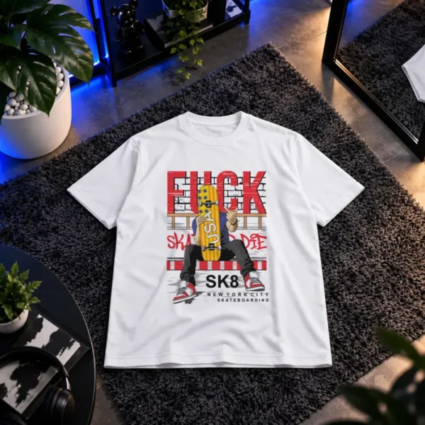 تیشرت اسکیت طرح Fuck Skate or Die