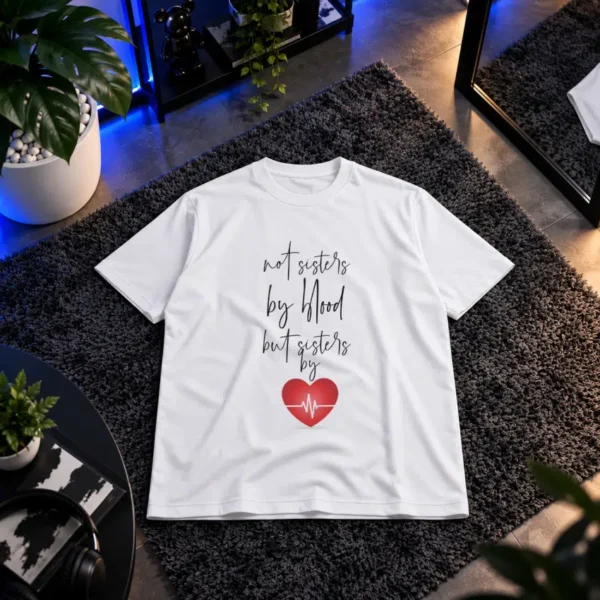 تیشرت دوستی خواهرانه طرح Sisters by Heart کد 6265