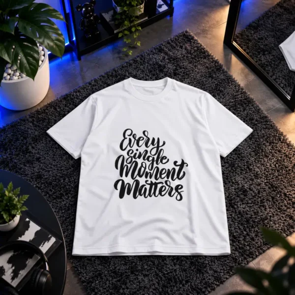 تیشرت انگیزشی طرح Every Single Moment Matters کد 6394