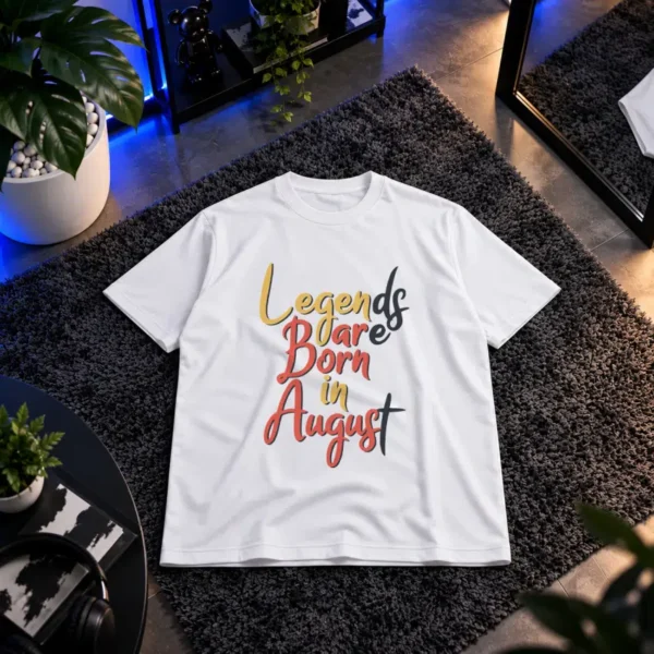 تیشرت متولد مرداد طرح Legends Are Born in August کد 6411