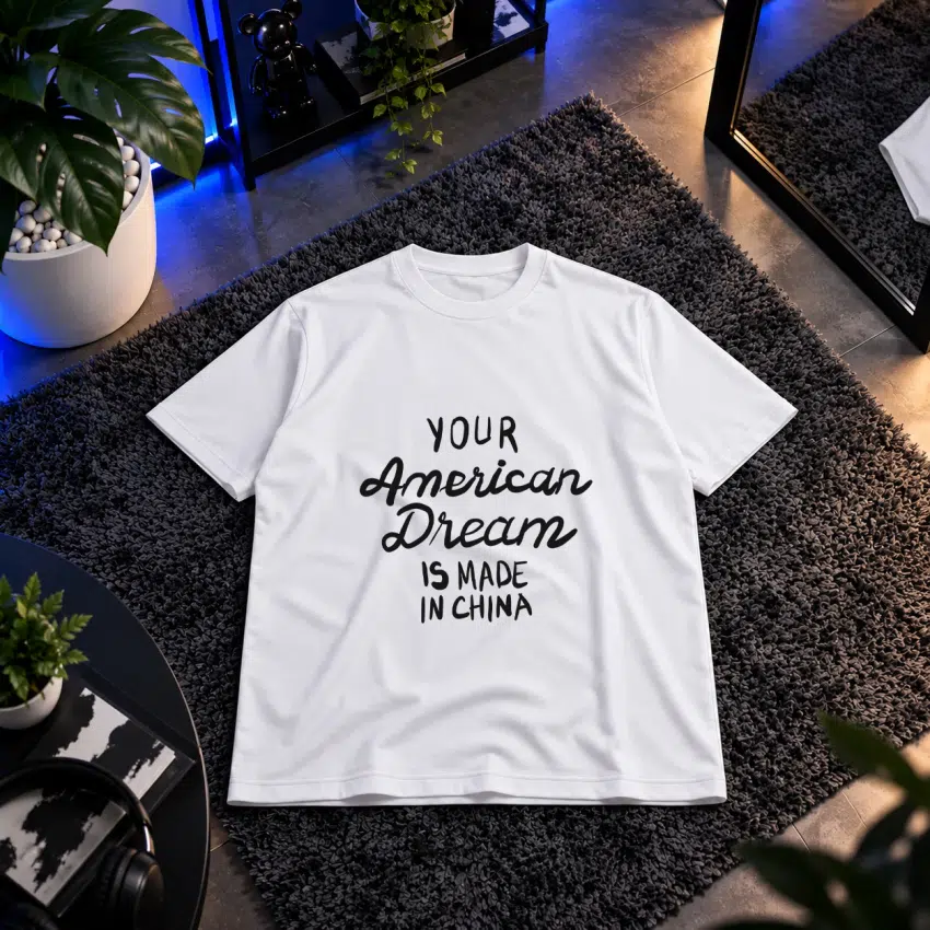 تیشرت رویای آمریکایی طرح Made in China کد 6677